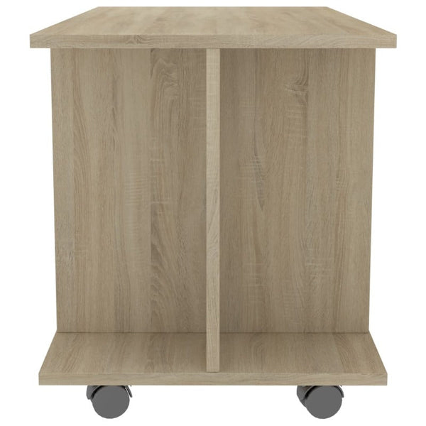 Tv Cabinet With Castors Sonoma Oak 80X40x40 Cm Engineered Wood