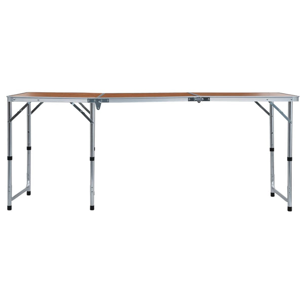 Foldable Camping Table Aluminium 180X60 Cm