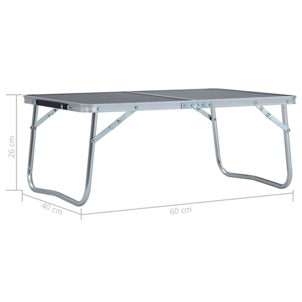 Folding Camping Table Aluminium 60X40 Cm