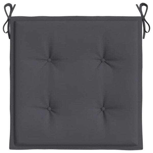 Garden Chair Cushions 6 Pcs Anthracite 40X40x3 Cm Oxford Fabric