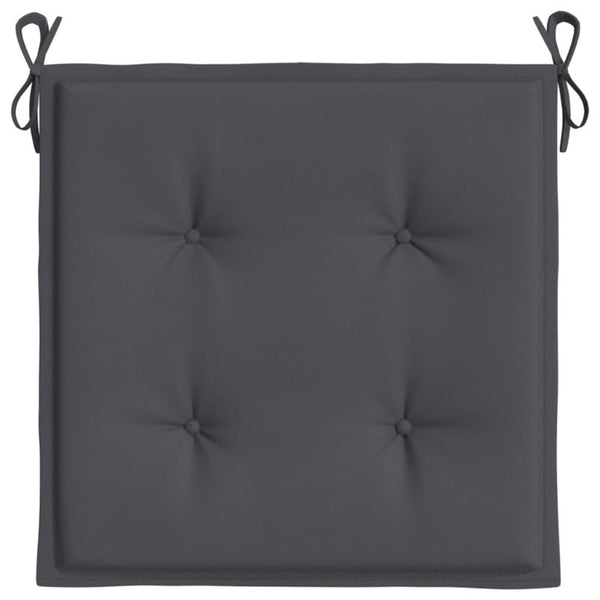 Garden Chair Cushions 4 Pcs Anthracite 50X50x3 Cm Oxford Fabric