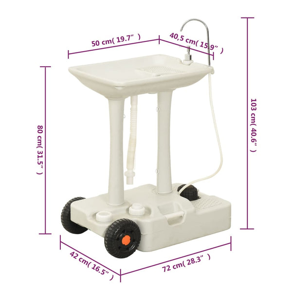 Camping Hand Wash Stand With Dispenser 35 L