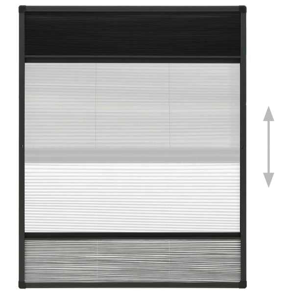 Plisse Insect Screen For Windows Aluminium 80X100 Cm With Shade