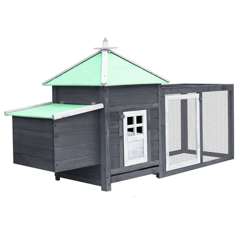 Chicken Coop With Nest Box 190X72x102 Cm Solid Firwood