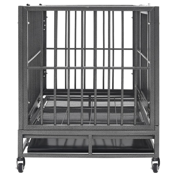 Dog Cage With Wheels Steel 102X72x85 Cm