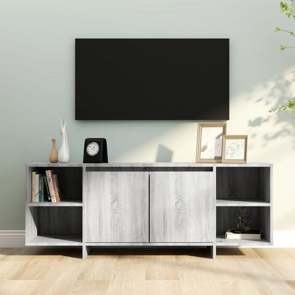 Tv Cabinet Grey Sonoma 130X35x50 Cm Engineered Wood