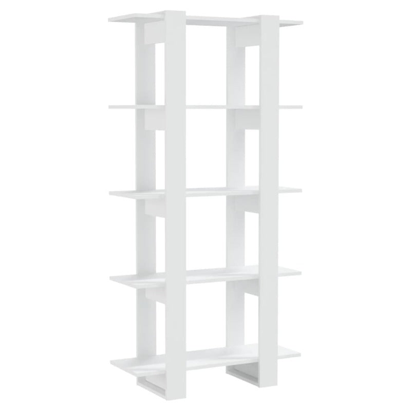 Book Cabinet/Room Divider White 80X30x160 Cm Engineered Wood