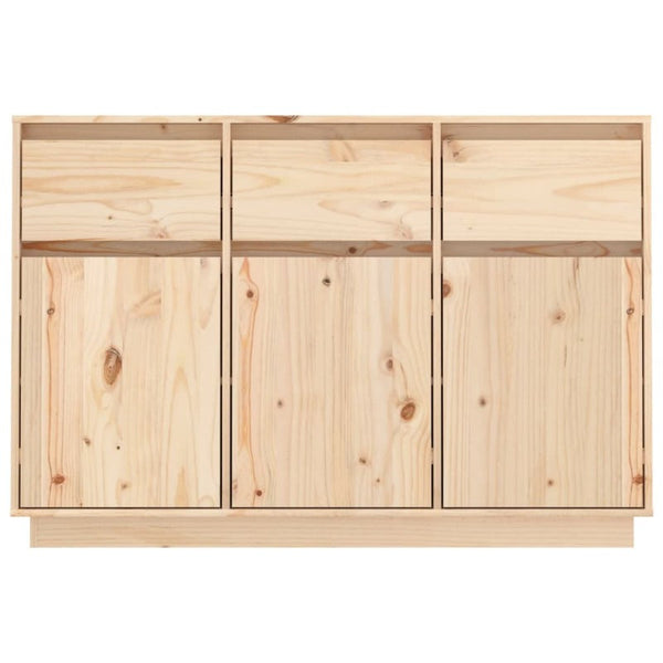 Sideboard 110X34x75 Cm Solid Wood Pine