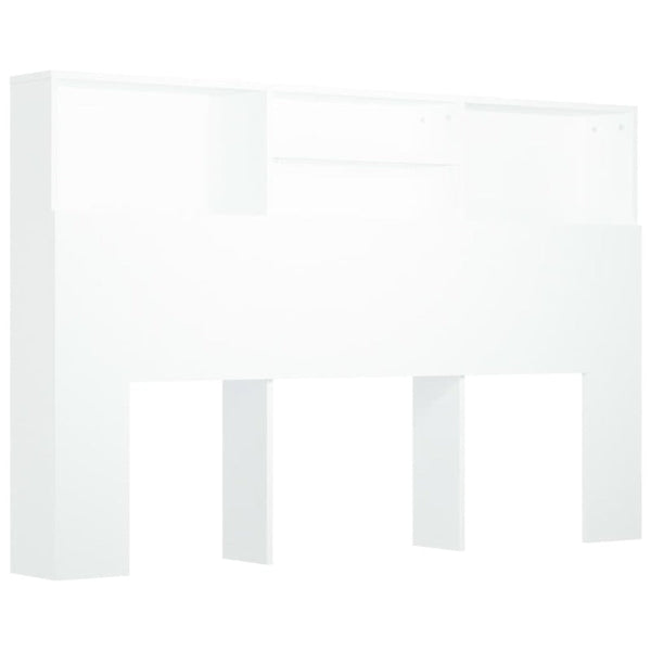 Vidaxl Headboard Cabinet White 160X19x103.5 Cm