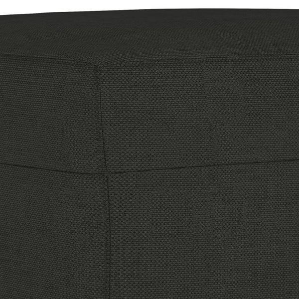 Vidaxl Footstool Black 70X55x41 Cm Fabric
