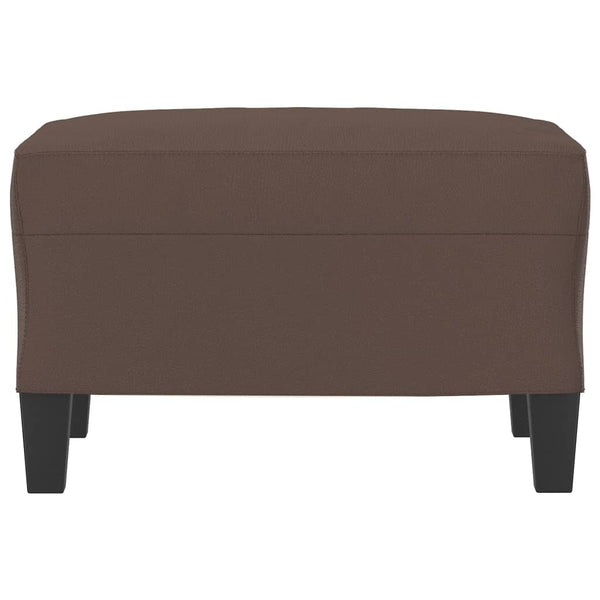 Footstool Brown 60X50x41 Cm Faux Leather