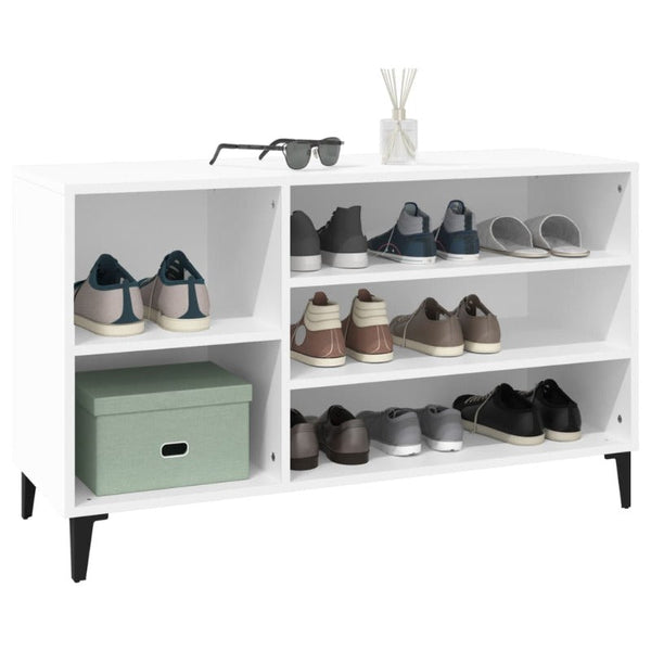 Shoe Cabinet White 102X36x60 Cm Engineered Wood