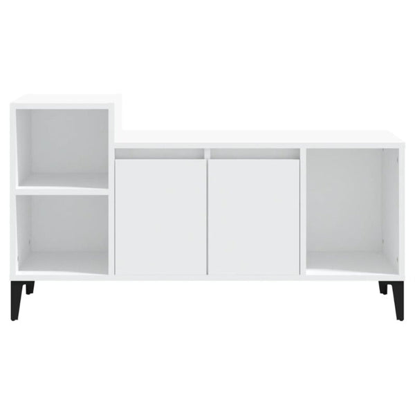 Tv Cabinet White 100X35x55 Cm Engineered Wood