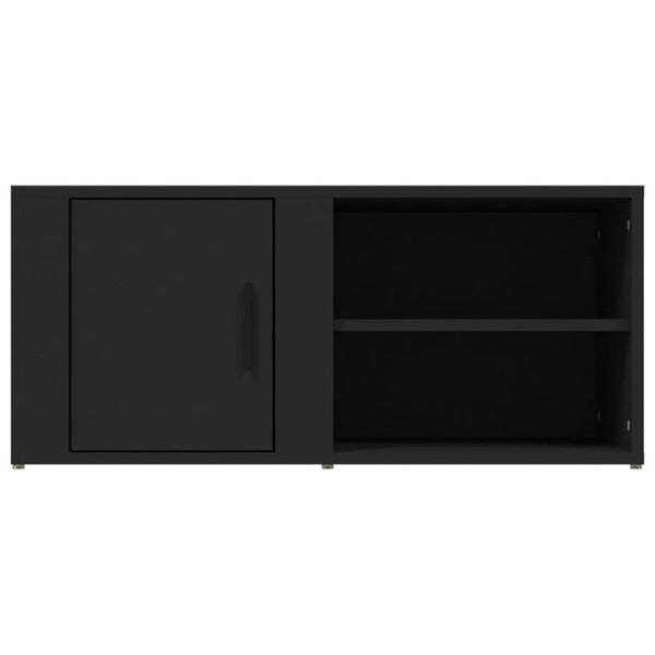 Tv Cabinets 2 Pcs Black 80X31.5X36 Cm Engineered Wood