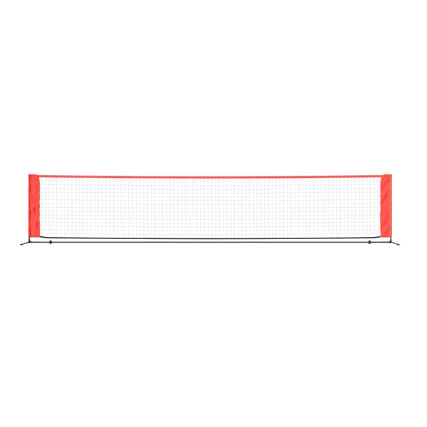 Tennis Net Black And Red 500X100x87 Cm Polyester