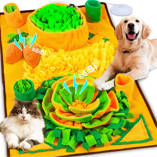 Large Snuffle Mat For Dogs Pet Interactive Training And Stress Relief Sniff Feeding Slow Feeder Treat Toys