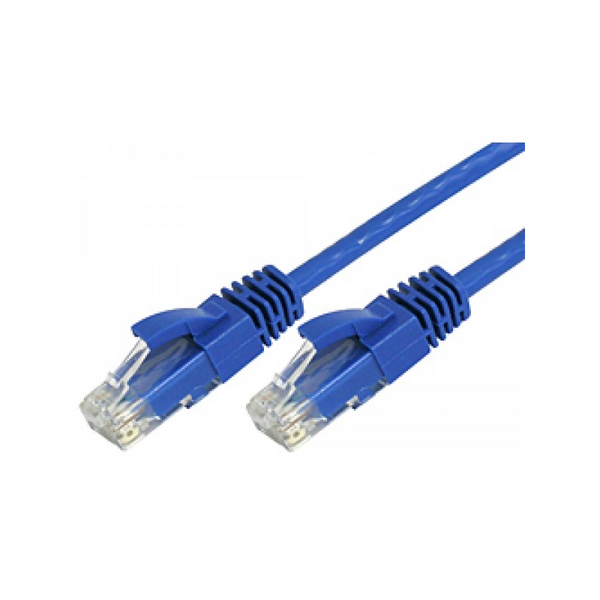 8Ware Cat6 Ultra Thin Slim Cable 5M / 500Cm - Blue Color Premium Rj45 Ethernet Network Lan Utp Patch Cord 26Awg