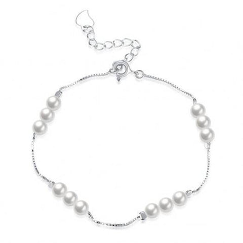 925 Pure Silverexquisite Small Pearl Bracelet