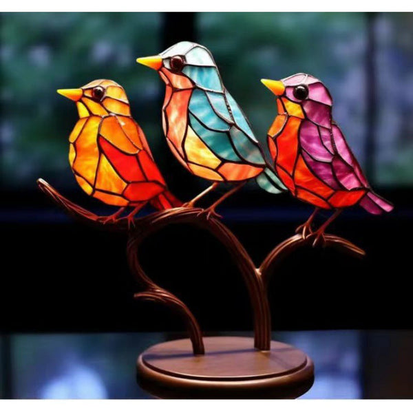 Birds On Branch Desktop Ornaments Home Decor For Bedroom Living Room And Office