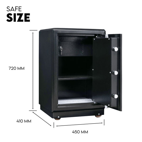 Digital Safe Safety Box Security Code Lock Fire Proof Heavy Duty 80L