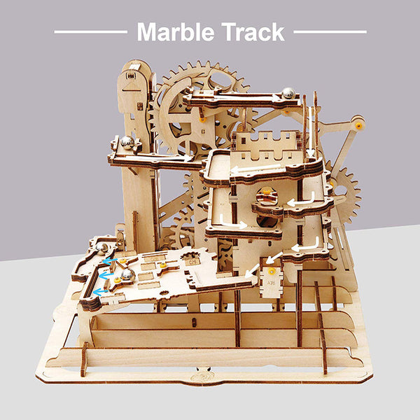 Robotime Rokr Blocks Marble Race Run Maze Balls Track Diy 3D Wooden Puzzle Coast