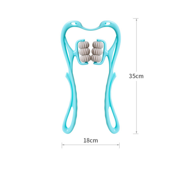 Multifunctional Manual Six-Wheel Neck Massager Relieve Roller Tool