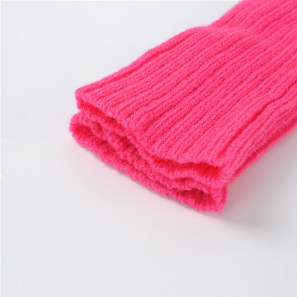 Sleeves Korean Knitted Women's Thermal Insulation
