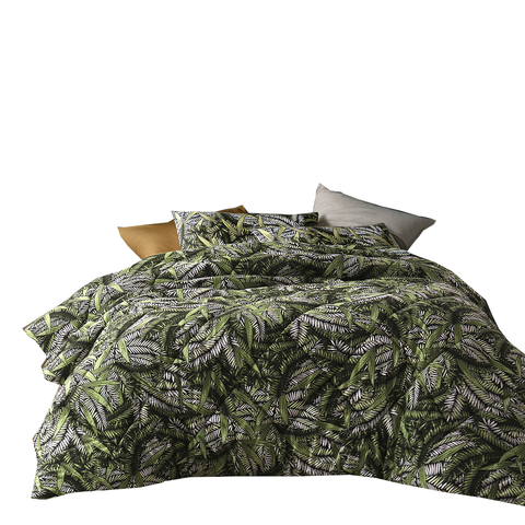 Accessorize Styx Washed Cotton Printed Quilt Cover Set