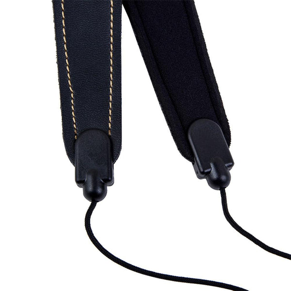 Adjustable Saxophone Belt High Quality Leather Nylon Padded Neck Strap With Hook Clasp