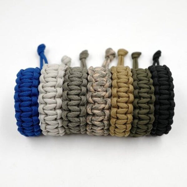 Adjustable Survival Emergency 550 Paracord Bracelet Parachute Cord For Camping Hiking Dark Grey