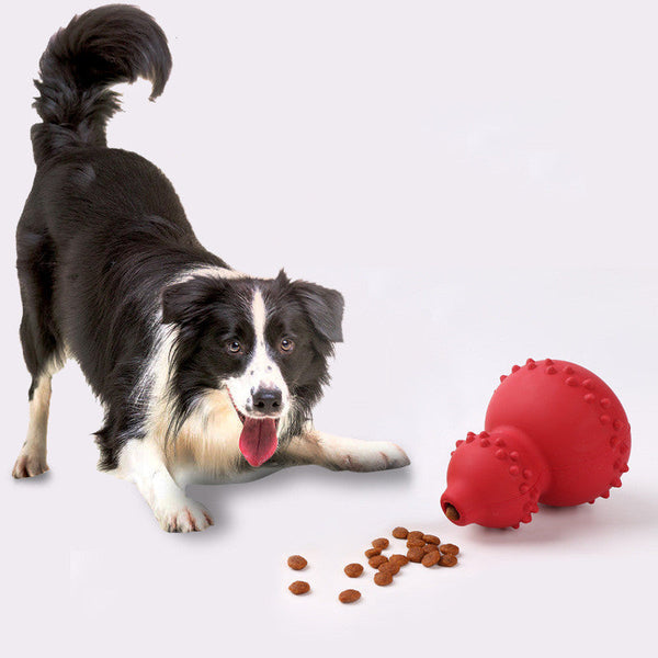 Natural Rubber Treat Dispensing Game Dog Toy Pet Supplies