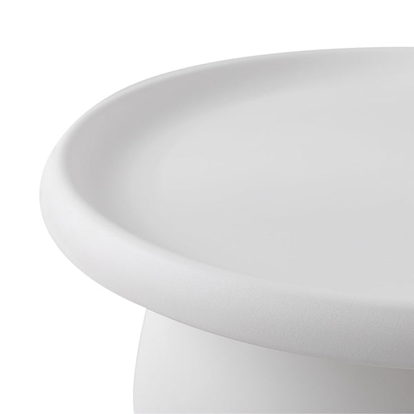 Artissin Coffee Table Mushroom Nordic Round Large Side 70Cm White