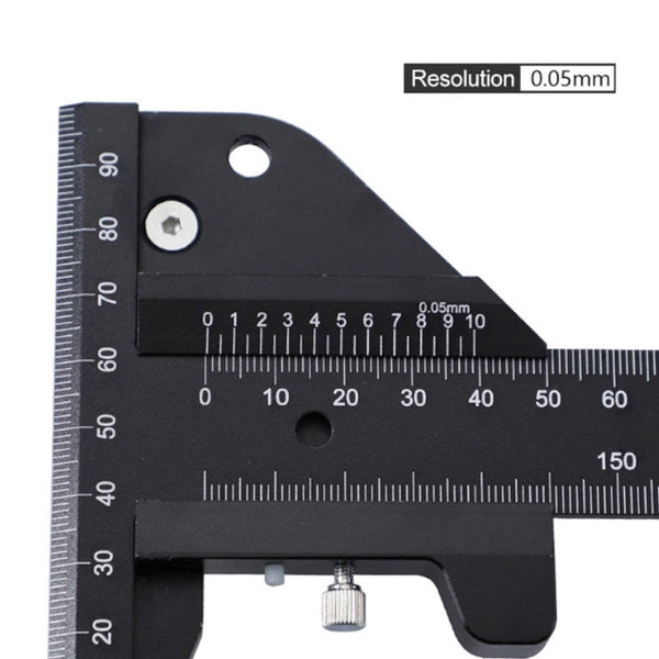 Aluminum Alloy Scale Metric Measure Scribing Ruler Woodworking Marking Tool