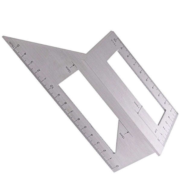 Multifunction Aluminum Woodworking Scriber T Ruler 45 To 90 Measuring Draw Tool