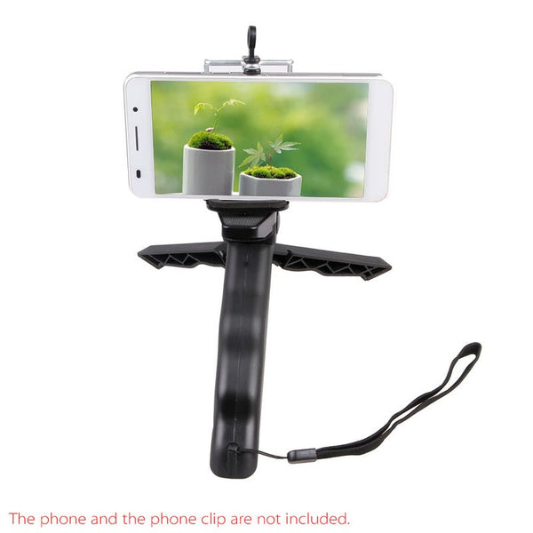 2In1 Mini Portable Folding Table Top Tripod Stand Handheld Grip For Gopro Hero 4 3 Dc Dslr Slr Camera Smartphone Black