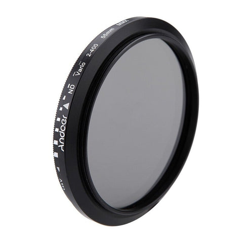 55Mm Nd Fader Neutral Density Adjustable Nd2 To Nd400 Variable Filter For Canon Nikon Dslr Camera