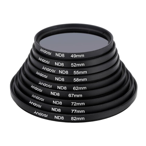 77Mm Uvcplnd8 Circular Filter Kit Polarizer Nd8 Neutral Density With Bag For Nikon Canon Pentax Sony Dslr Camera