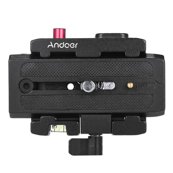 Video Camera Tripod Quick Release Clamp Adapter With Plate Compatible For Manfrotto Head