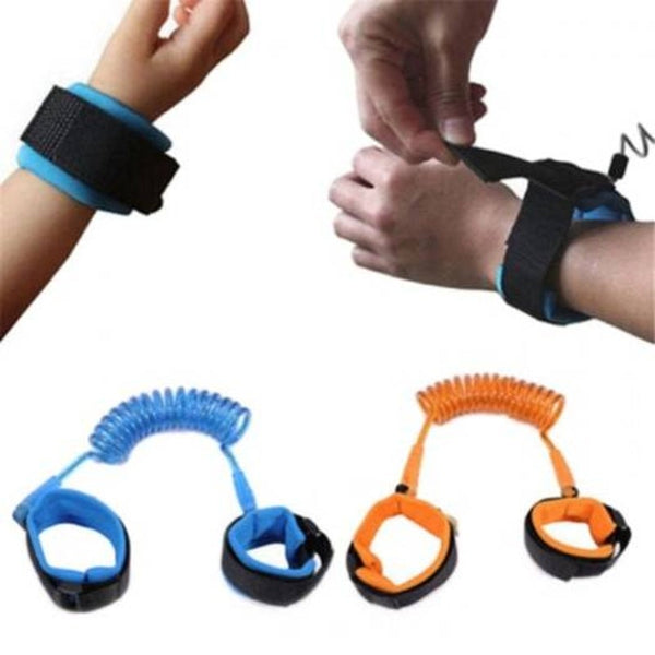 Anti Lost Wrist Link / Band Safety Harness Soft Cuff Secure Blue