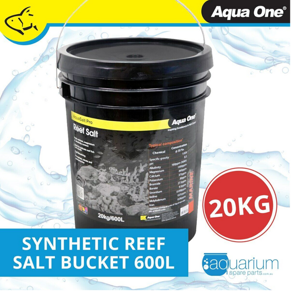 Aqua One Synthetic Reef Salt 20Kg Bucket 600L