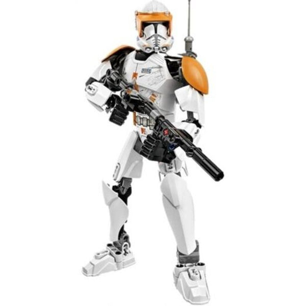 Army Commander Building Block Model Toy White