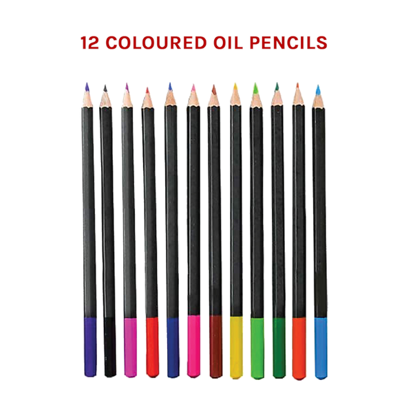 Art Sketch Pencils Oil Drawing Colouring Graphite Charcoal Set 72Pcs/Set