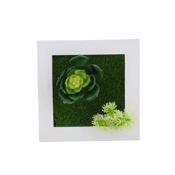 Artificial Flower Succulent Plant Wall Frame Living Room Wedding Party Decor