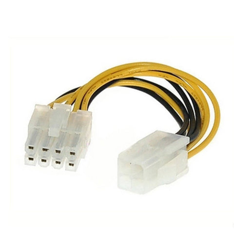 4 Pin Male To 8 Female Eps Power Cable Cord Adapter Cpu Supply