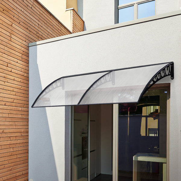 Instahut Window Door Awning Canopy Patio Uv Sun Shield Transparent 1Mx4m Diy