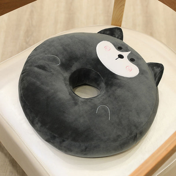 Cute Cartoon Fruit Animal Round Hole Cushion Office Chair