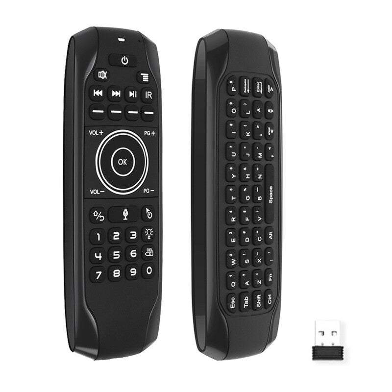 2.4G Keyboard Backlit Remote Control With Voice Gyroscope Air Mouse For Smart Tv Box