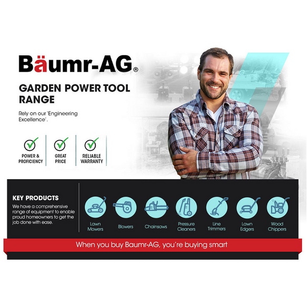 Baumr-Ag Petrol Leaf Blower Vacuum 4 Stroke Garden Commercial Hand Outdoor