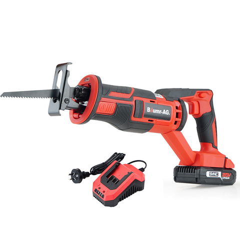 Baumr-Ag Reciprocating Saw 20V Cordless Lithium Electric Saber W/ Battery