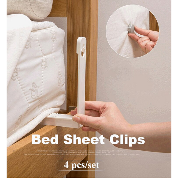 4Pcs/ Set Bed Sheet Holder Anti Skid Fixing Needle-Free Quilt Clips Fasteners